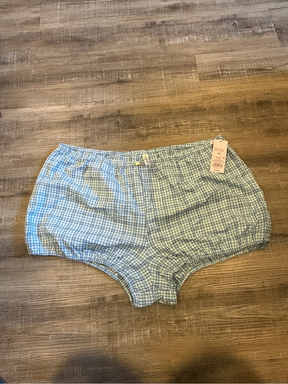 wild fable Blue Plaid High-Waist Women's Shorts